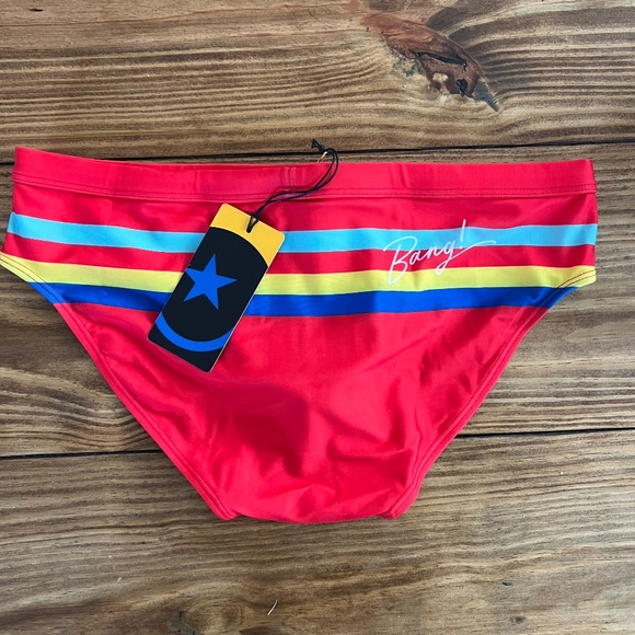 NWT BANG! MIAMI STRIPE'A'POSE ROUX - SWIM BRIEF - Picture 2 of 4